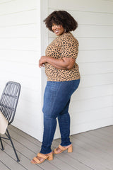 Spotted Animal Print Blouse - AS4340-1 - Love it Curvy