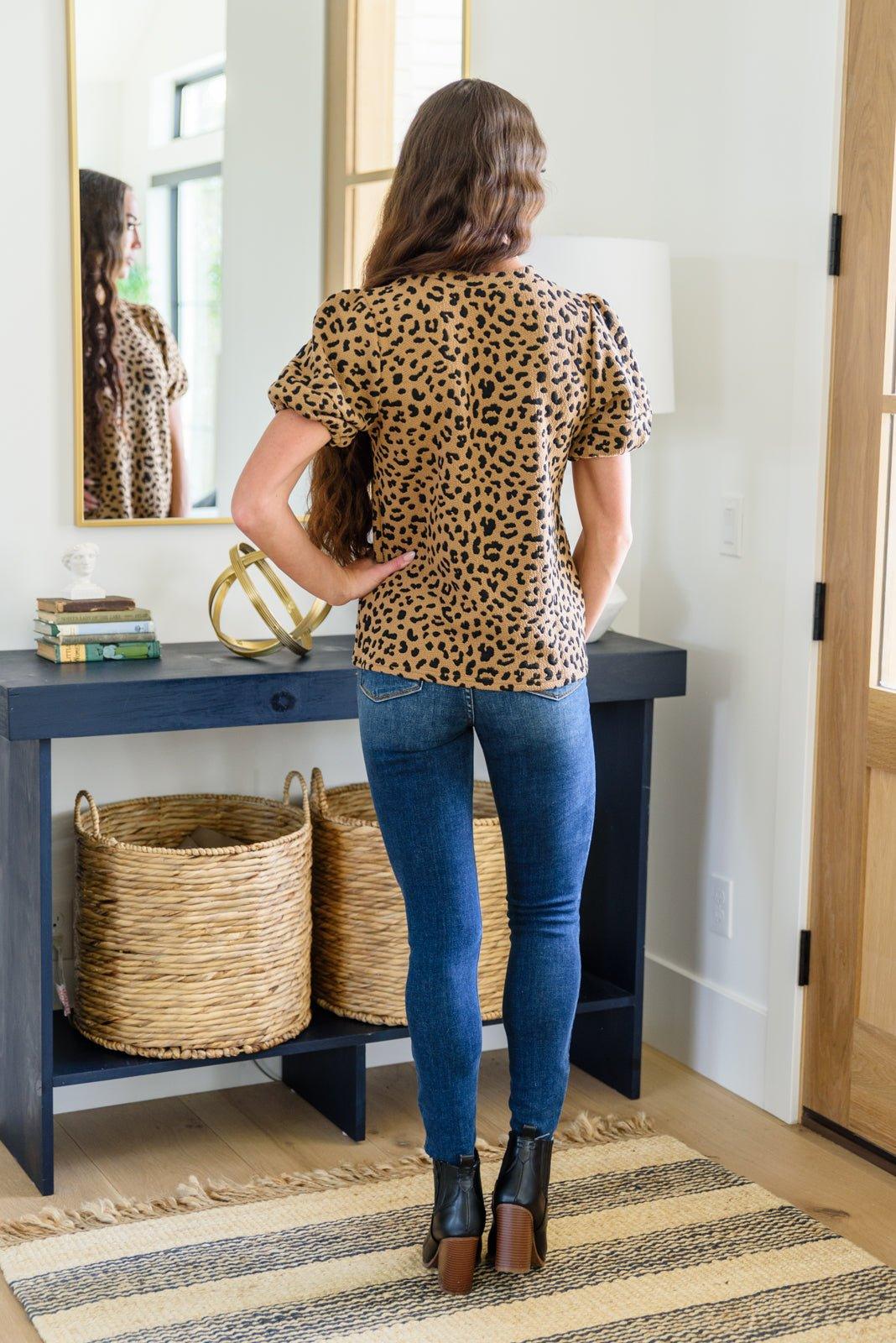 Spotted Animal Print Blouse - AS4340-1 - Love it Curvy