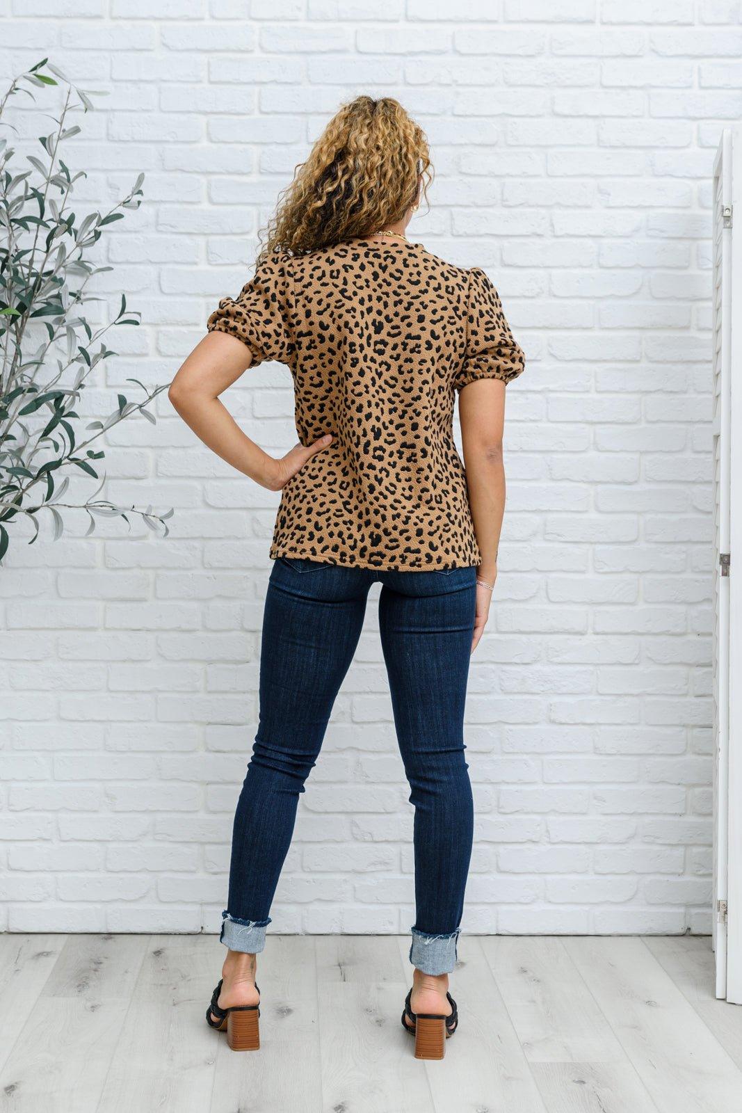 Spotted Animal Print Blouse - AS4340-1 - Love it Curvy