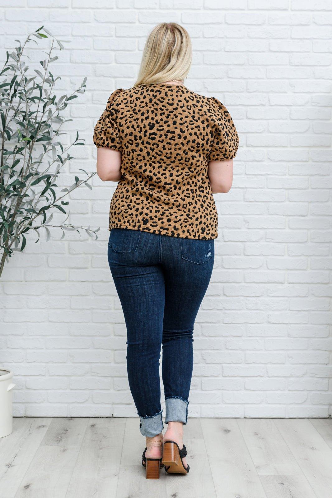 Spotted Animal Print Blouse - AS4340-1 - Love it Curvy