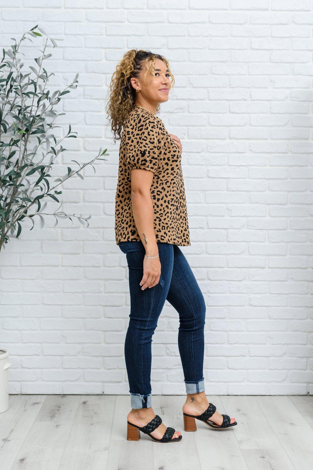 Spotted Animal Print Blouse - AS4340-1 - Love it Curvy