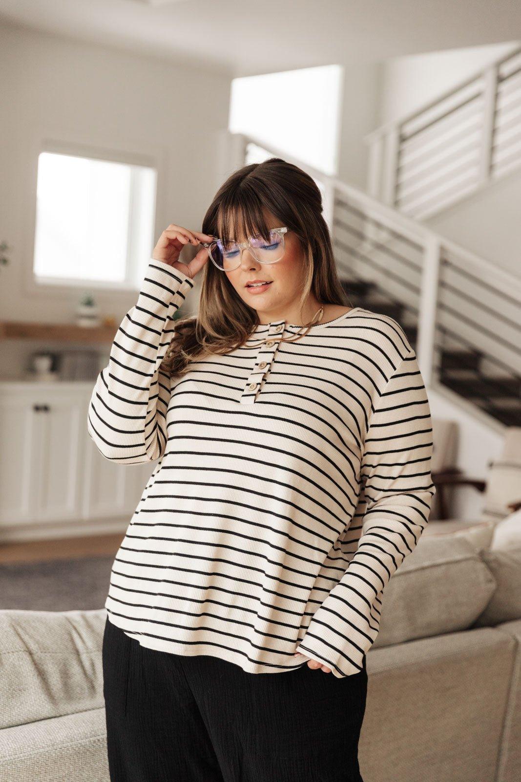 Stripe Right Top - AS3523-1 - Love it Curvy