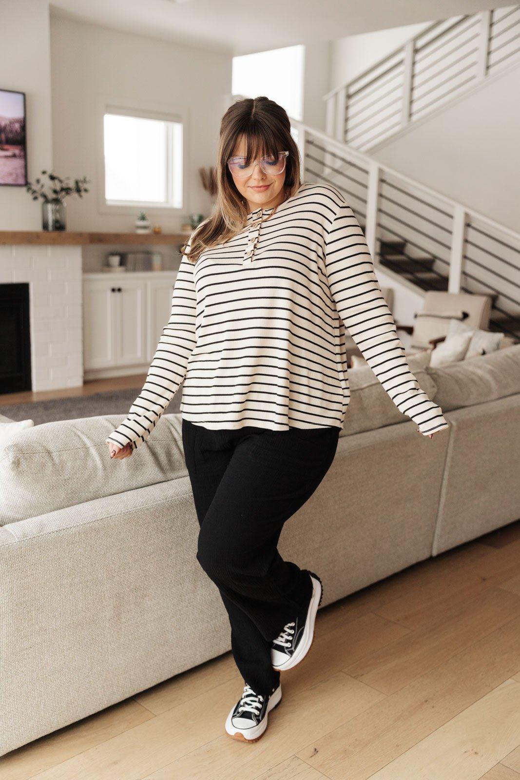 Stripe Right Top - AS3523-1 - Love it Curvy