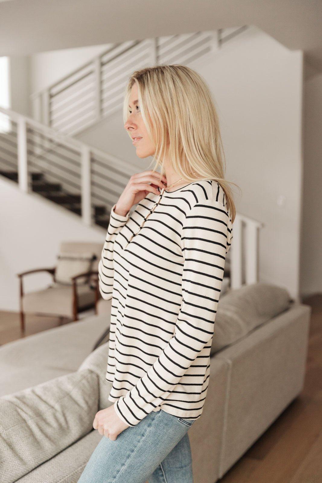 Stripe Right Top - AS3523-1 - Love it Curvy