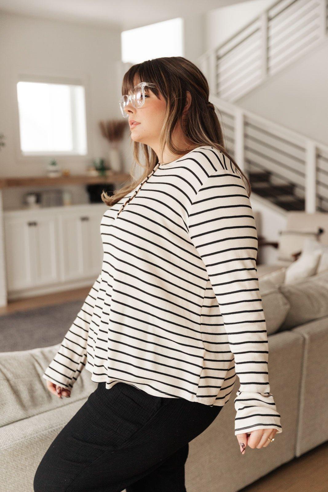 Stripe Right Top - AS3523-1 - Love it Curvy