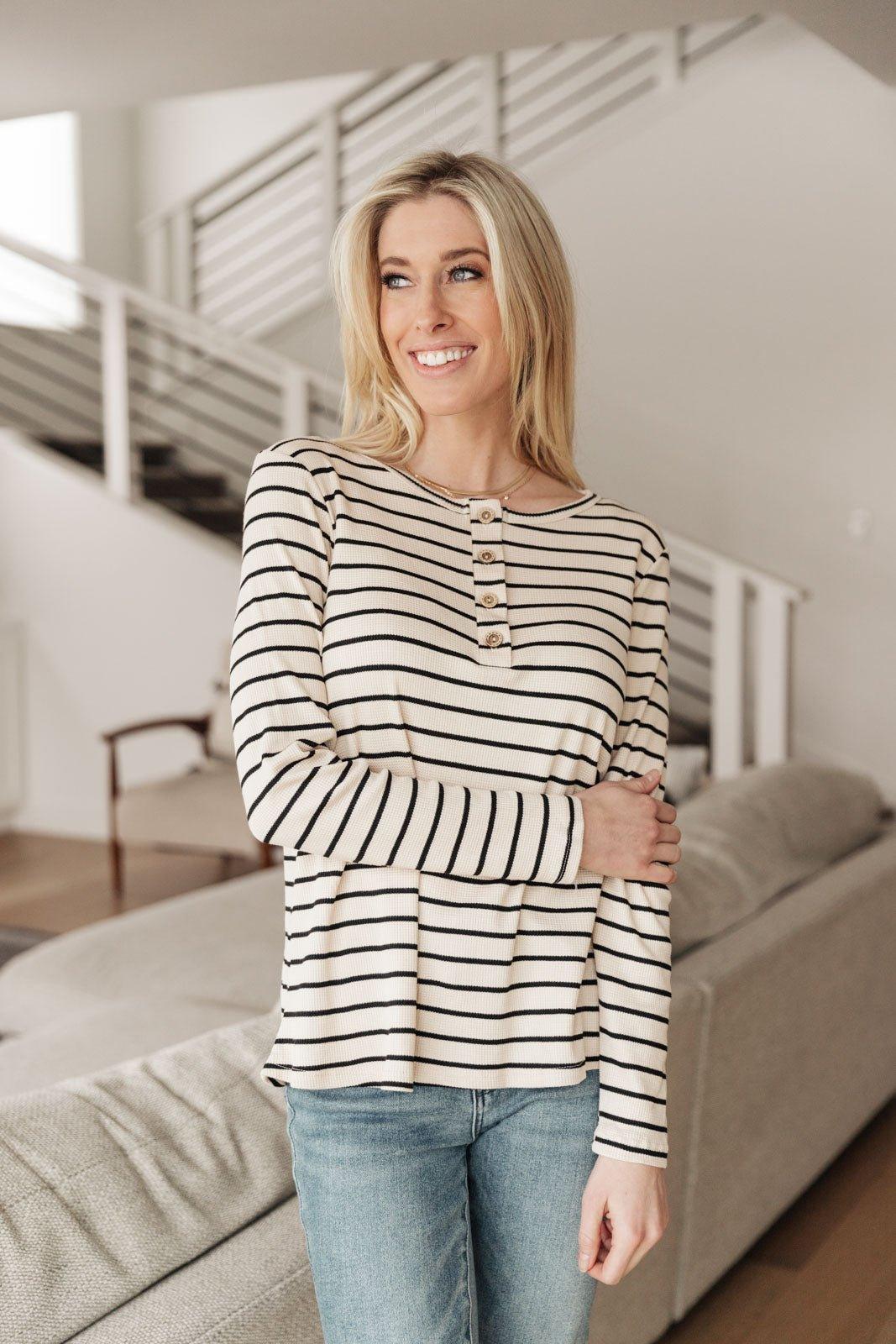 Stripe Right Top - AS3523-1 - Love it Curvy