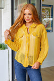 Sweeter Than Nectar Lace Button Down in Honey - AS6509-01 - Love it Curvy