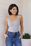 The Basics Bodysuit in Grey - AS6588-01 - Love it Curvy