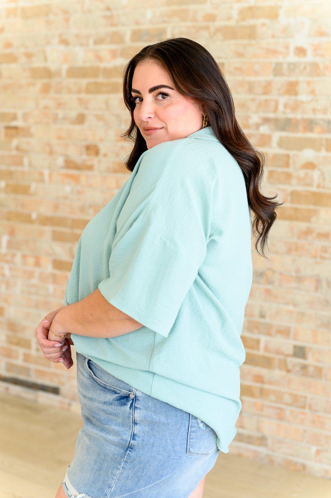 Things Are Looking Up V-Neck Top - AS8703-01 - Love it Curvy