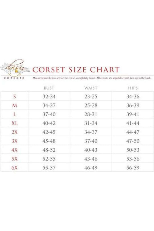 Top Drawer Black Brocade & Gold Spikes Steel Boned Corset - Love it Curvy