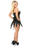 Top Drawer Black Sequin Steel Boned Corset Dress - TD - 679 - S - Love it Curvy