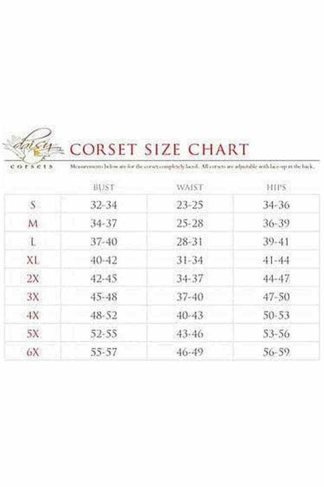 Top Drawer Faux Leather Collared Steel Boned Corset