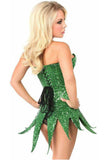 Top Drawer Green Sequin Steel Boned Corset Dress - TD - 678 - S - Love it Curvy