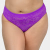 No-Show Lace High Cut Brief - Purple Passion