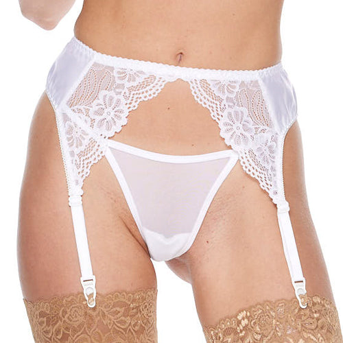 Queen Satin & Lace Garterbelt – Plus Size Lingerie Accessory - Love it Curvy