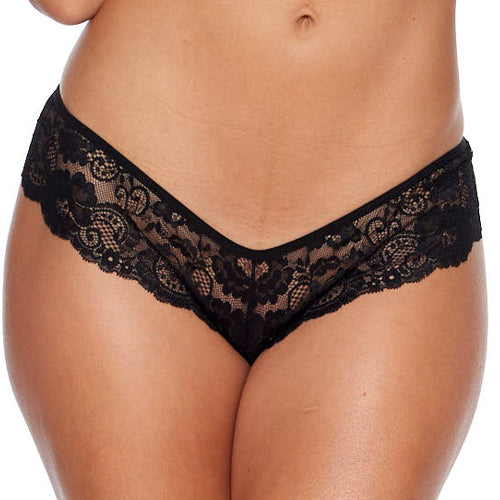 Queen All Over Lace Bikini with Lace-Up Back – Plus Size Lingerie - Love it Curvy