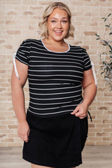 Vaguely Speaking Striped Top - AS7860 - 01 - Love it Curvy