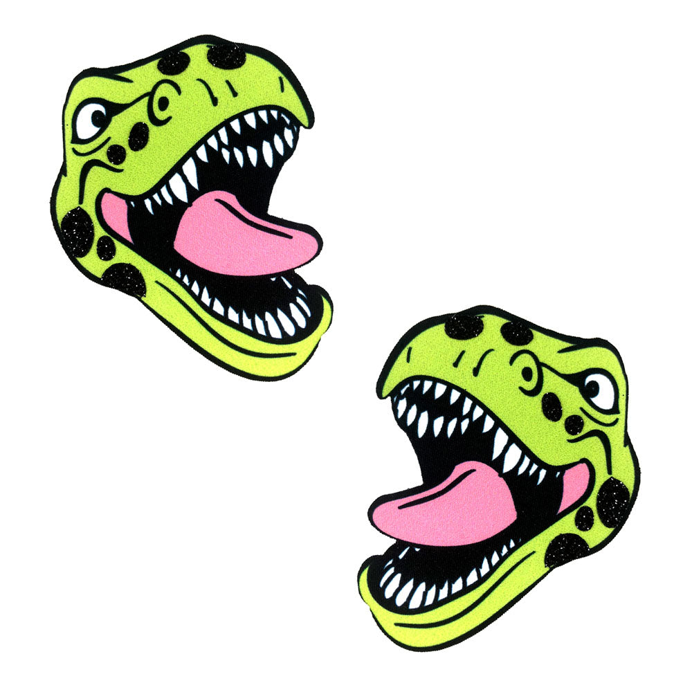 Freaking Awesome Sexy T-Rexy Dino Glitter Nipztix Pasties - Love it Curvy