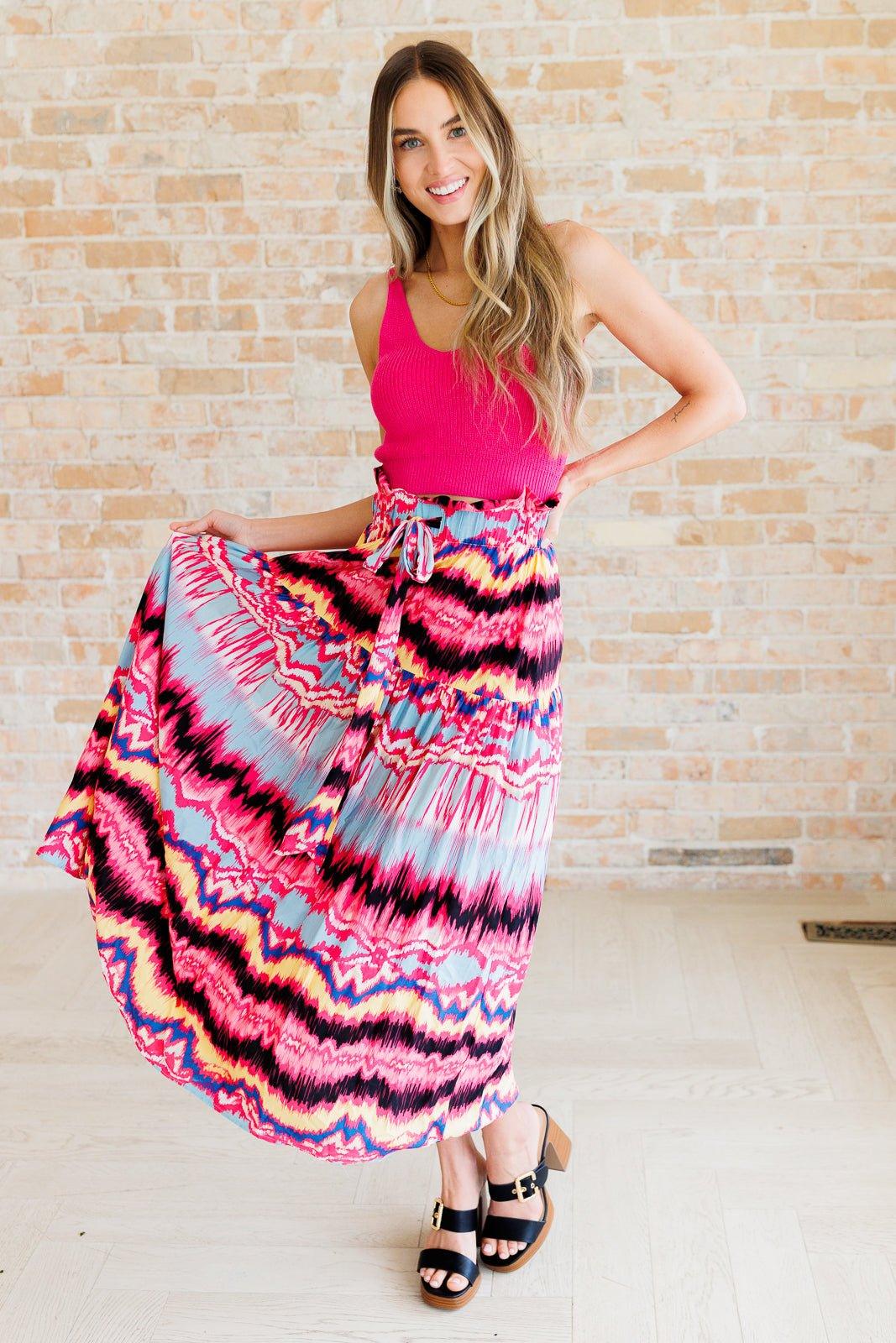 Watch Me Twirl Abstract Skirt - AS8686-01 - Love it Curvy