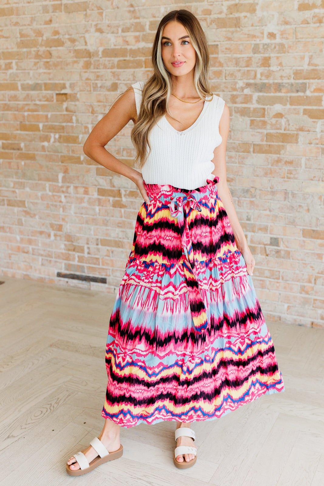 Watch Me Twirl Abstract Skirt - AS8686-01 - Love it Curvy