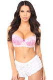 White Lace Ruffle Panty - LR - White - S - Love it Curvy