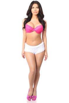 White Ruffle Panty w/Bow - Daisy - WBOWRP - S - Love it Curvy