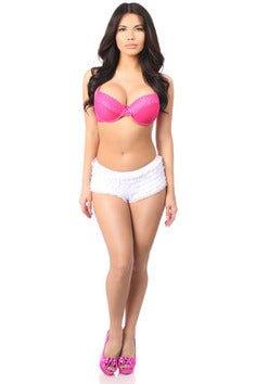 White Ruffle Panty w/Bow - Love it Curvy