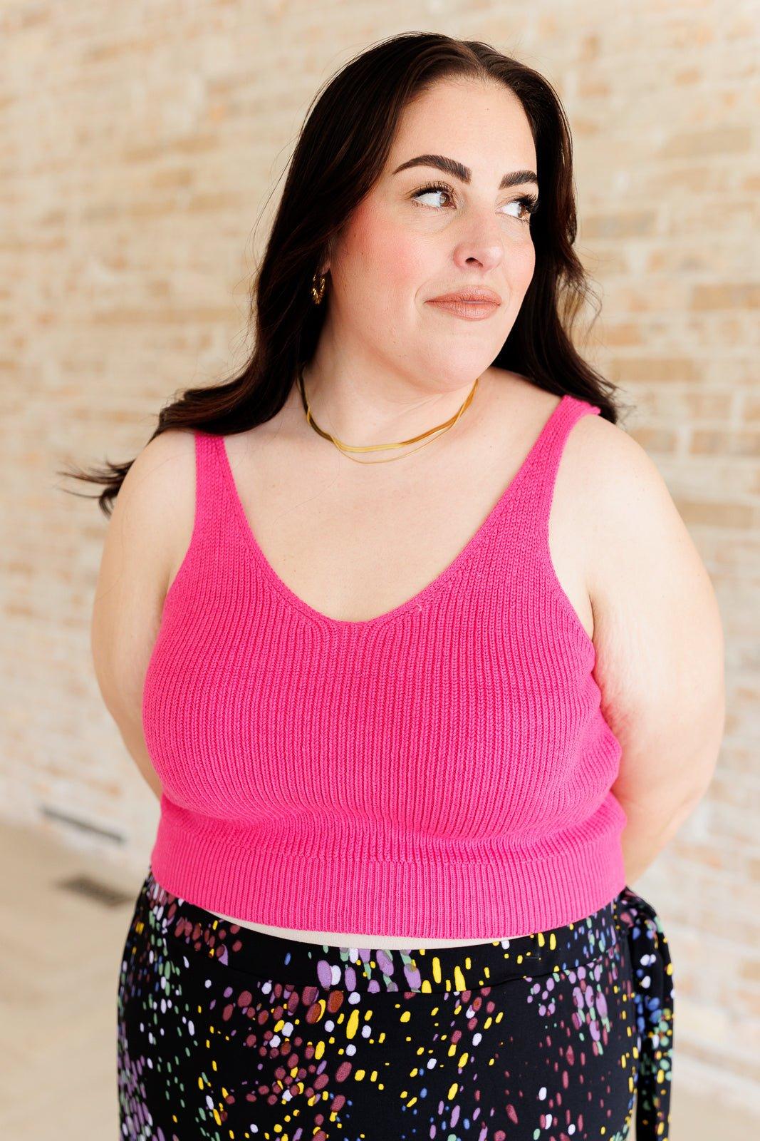 Works For Me Sweater Knit Tank - AS7811-01 - Love it Curvy