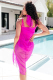 Wrapped In Summer Versatile Swim Cover in Pink - AS7866-01 - Love it Curvy