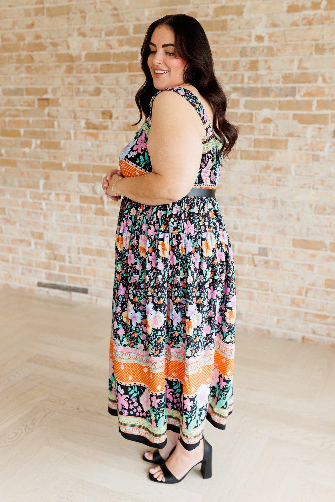 You Can Count On It Floral Summer Dress - AS8687-01 - Love it Curvy