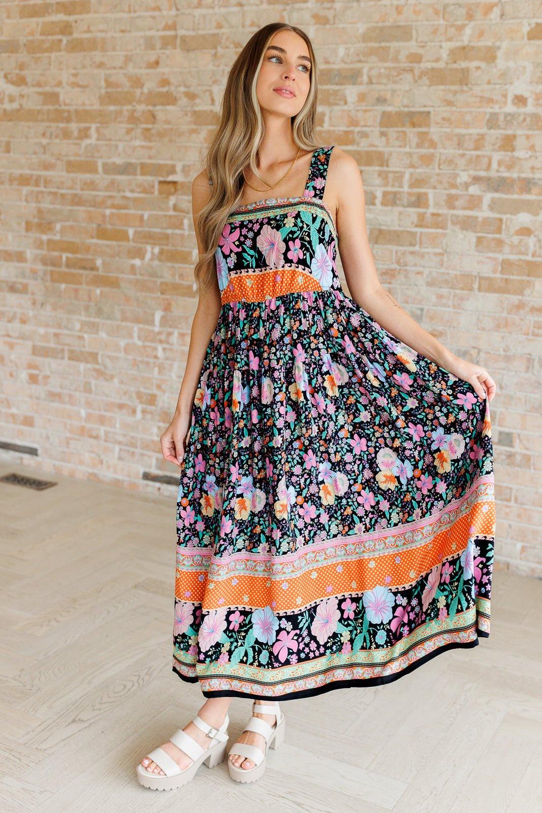 You Can Count On It Floral Summer Dress - AS8687-01 - Love it Curvy