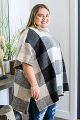 Your Next Favorite Roll Neck Sweater Poncho - AS4980-1 - Love it Curvy