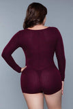 1882 Nala Romper Burgundy - 1882-BURG-XL - Love it Curvy