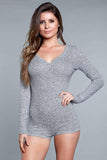 1882 Nala Romper Grey - 1882-GREY-L - Love it Curvy