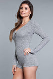 1882 Nala Romper Grey - 1882-GREY-L - Love it Curvy