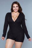 1883 Casey Romper Black - 1883-BLACK-1X - Love it Curvy