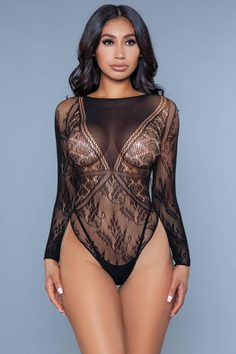 1995 Break My Heart Bodysuit - 1995-Q-BLACK - Love it Curvy