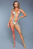 2056 Sweet Revenge Bodystocking Rainbow - 2056-RBW-Q - Love it Curvy