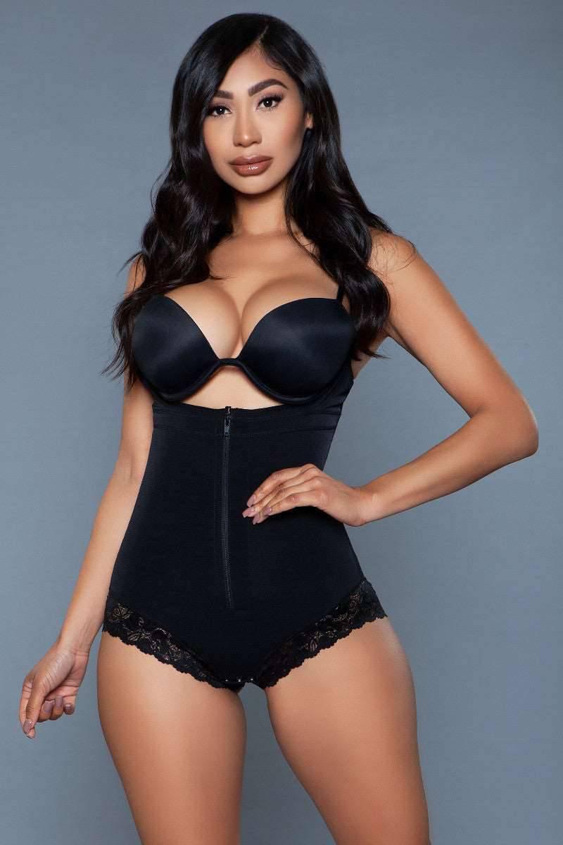 2175 Tummy Control Bodysuit Black - 2175-BLK-L/XL - Love it Curvy