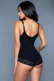 2175 Tummy Control Bodysuit Black - 2175-BLK-L/XL - Love it Curvy