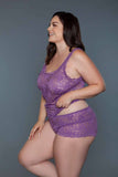 2237 Melina Set Purple - 2237-PUR-1X - Love it Curvy