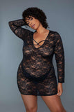 2247P Lynn Chemise Black - 2247P-BLK-1X - Love it Curvy