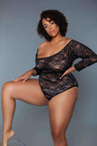 2248P Marina Bodysuit Black - 2248P-BLK-1X - Love it Curvy