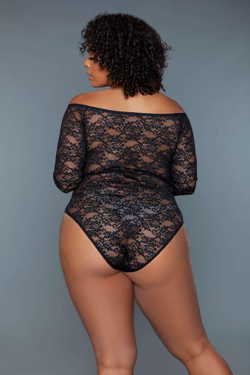 2248P Marina Bodysuit Black - 2248P-BLK-1X - Love it Curvy