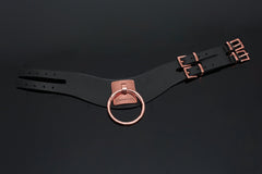 22525 - Vegan Leather Collar - 22525-BLK - Love it Curvy