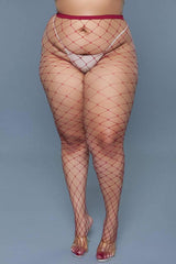 2304 Oversized Fishnet Pantyhose - Love it Curvy