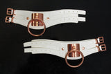 23620 - Vegan Leather Handcuffs – White - Love it Curvy