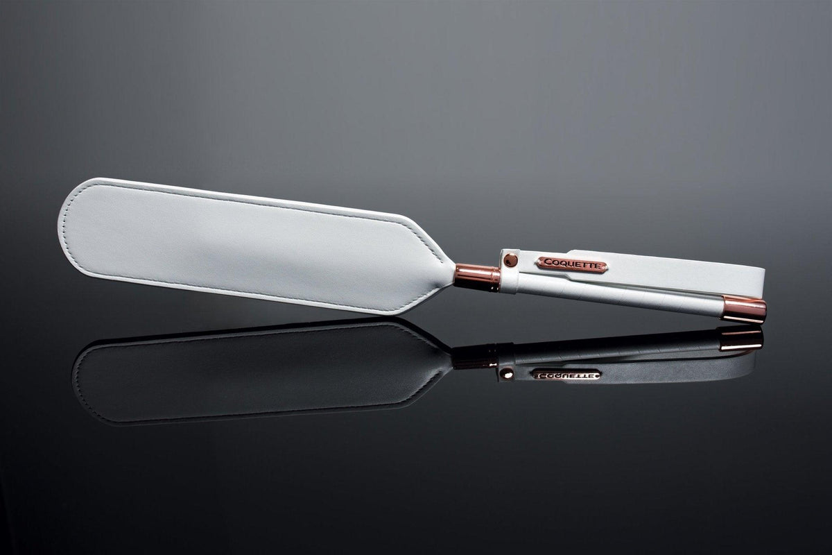 23623 - Vegan Leather Paddle – White - 23623-WHT - Love it Curvy
