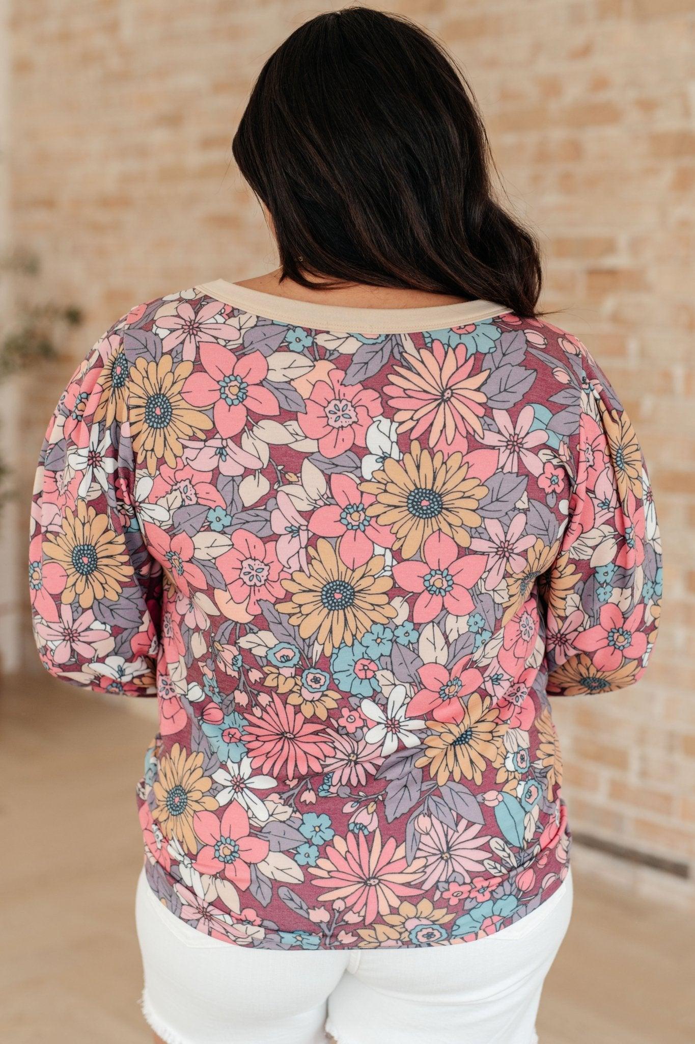 A Florists Dream Long Sleeve Pullover - Love it Curvy