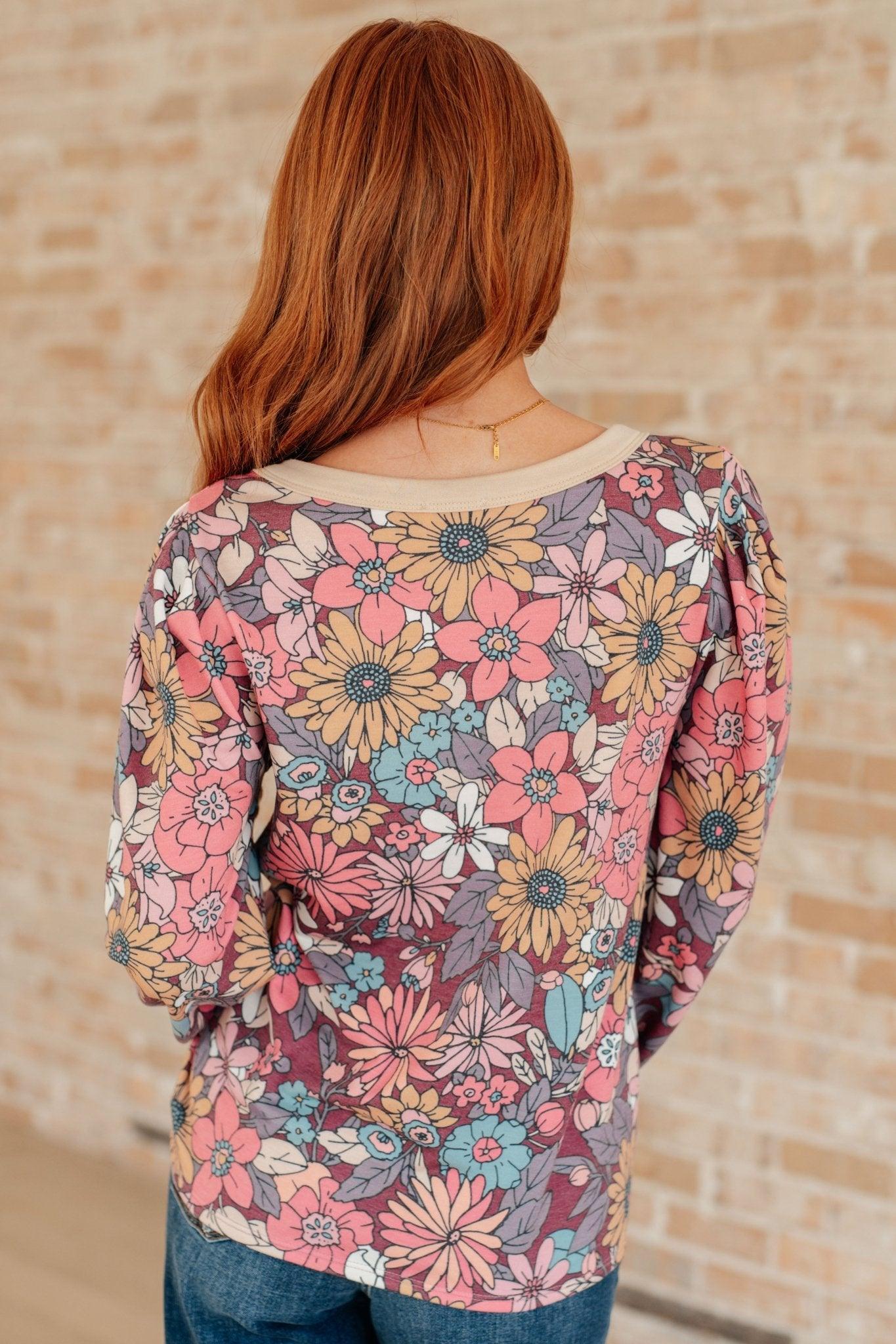 A Florists Dream Long Sleeve Pullover - Love it Curvy